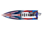 Traxxas Spartan 36" SR Velineon Brushless Self Righting V-Hull Race Boat - Red