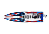 Traxxas Spartan 36" SR Velineon Brushless Self Righting V-Hull Race Boat - Red