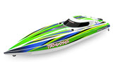 Traxxas Disruptor 26" 4S Brushless V-Hull Race Boat w/ Rapid Right - Green