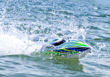 Traxxas Disruptor 26" 4S Brushless V-Hull Race Boat w/ Rapid Right - Green