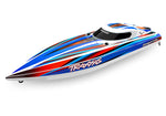 Traxxas Disruptor 26" 4S Brushless V-Hull Race Boat w/ Rapid Right - Blue