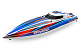 Traxxas Disruptor 26" 4S Brushless V-Hull Race Boat w/ Rapid Right - Blue