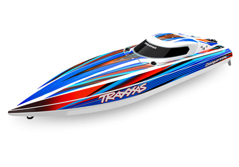 Traxxas Disruptor 26" 4S Brushless V-Hull Race Boat w/ Rapid Right - Blue