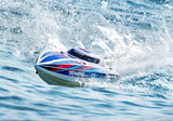 Traxxas Disruptor 26" 4S Brushless V-Hull Race Boat w/ Rapid Right - Blue