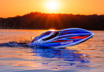 Traxxas Disruptor 26" 4S Brushless V-Hull Race Boat w/ Rapid Right - Blue