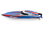 Traxxas Disruptor 26" 4S Brushless V-Hull Race Boat w/ Rapid Right - Blue