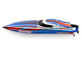 Traxxas Disruptor 26" 4S Brushless V-Hull Race Boat w/ Rapid Right - Blue