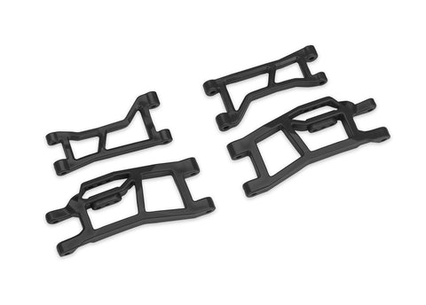 Traxxas Black WideMaxx Front Upper & Lower HD Suspension Arms - 10725-BLK
