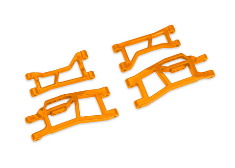 Traxxas Orange WideMaxx Front Upper & Lower HD Suspension Arms - 10725-ORNG