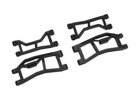 Traxxas Black WideMaxx Front Upper & Lower HD Suspension Arms - 10727-BLK