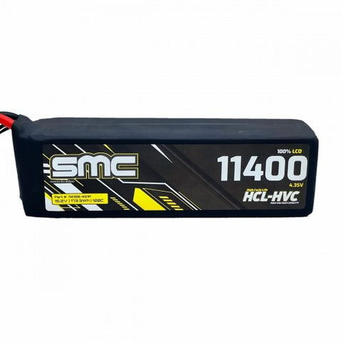 SMC Racing HCL-HVC 15.2V 11400mAh 120C G10 LiPo - EC5/IC5/SC5 Connector