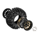 INJORA 1.3" 70*27mm -3.75mm Offset Brass Wheels Set for Micro Crawlers (4)