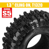 INJORA 1.3" 70*26mm Cling On Tires & Inserts Combo (4)