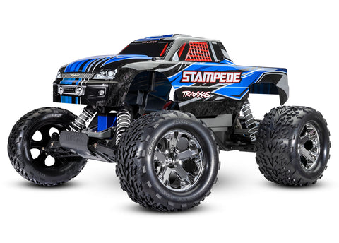 Traxxas Stampede 1/10 Scale 2wd Brushed Monster Truck w/ USB-C - Blue