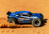 Traxxas Rustler 1/10 Scale 2wd Brushed Stadium Truck w/USB-C - Blue