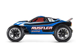 Traxxas Rustler 1/10 Scale 2wd Brushed Stadium Truck w/USB-C - Blue