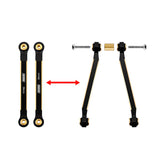 INJORA 8PCS 37g Heavy Brass High Clearance Chassis 4 Links Set for SCX24 C10 JLU Bronco Base Camp 4Runner