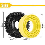 INJORA 1.3" 70*26mm Cling On Tires & Inserts Combo (4)