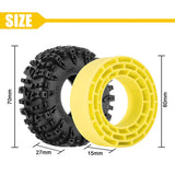 INJORA 1.3" 70*27mm Swamp Claw Tires & Inserts Combo (4)