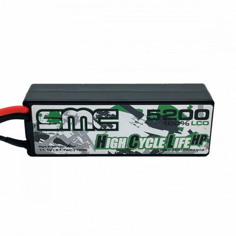 SMC Racing HCL-EC 11.1V 5200mAh 150C Wired Hardcase LiPo - EC5/IC5/SC5 Connector