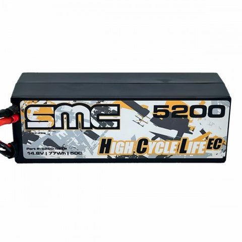 SMC Racing HCL-EC 14.8V 5200mAh 50C Wired Hardcase LiPo - TRAXXAS Connector