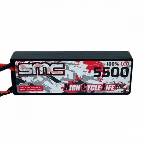 SMC Racing HCL-HC 11.1V 5500mAh 120C Wired Hardcase LiPo - EC5/IC5/SC5 Connector