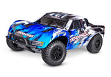 Traxxas Slash 2WD VX3 EHD Clipless 1/10 Scale 4WD Brushless Short Course Truck w/TSM - Blue