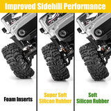INJORA 1.3" 70*27mm Swamp Claw Tires & Inserts Combo (4)