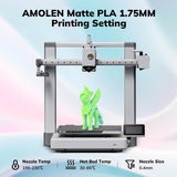 PLA Matte Dual Filament 1.75mm, 1KG/2.2LB