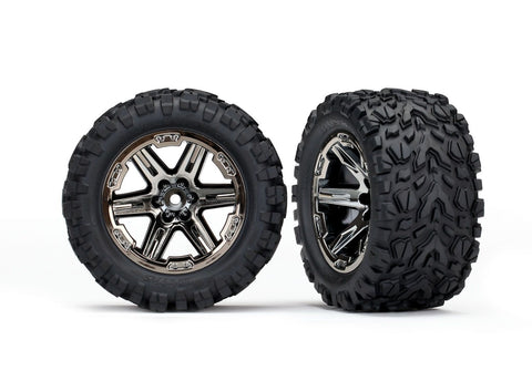 Traxxas RXT 2.8" Black Chrome Wheels w/ Talon EXT Tires and Foams - TSM Rated