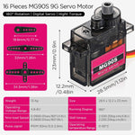 PlatinumRC Micro 9G Metal Gear Servo w/ Horn Set