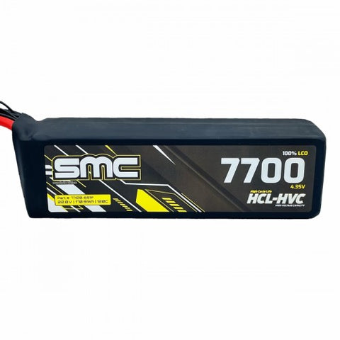 SMC Racing HCL-HVC 22.8V 7700mAh G10 120C LiPo - EC5/IC5/SC5 Connector