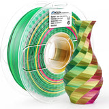 PLA Silk Triple Color 1.75mm, 1KG/2.2LB