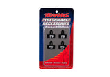 Traxxas Fox Black Aluminum GTR Shock Caps (4) - 8456
