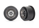 Traxxas Weld Satin Black Wheels, Rear (2)