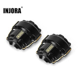 INJORA Brass Front Rear Diff Covers for 1/18 Redcat Ascent-18 (ASC18-07)