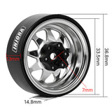 INJORA 1.3" Stamped Steel -4.05mm Offset Wheels for Micro Crawlers (W1312)