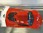 Delta Plastik Corvette CR8 1/7th Scale Clear RC Car Body 2MM Clear w/ Wing, Decals, and Masks  - 8504