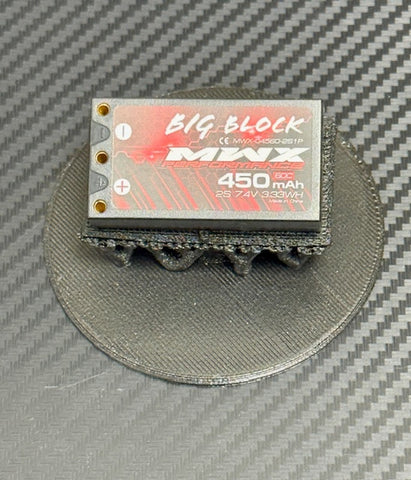 MWX 450mah Hard Case Big Block 2S Lipo Battery - MX-SB-450