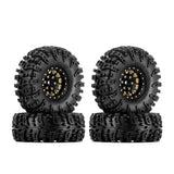 INJORA 1.3" 70*27mm -3.75mm Offset Brass Wheels Set for Micro Crawlers (4)