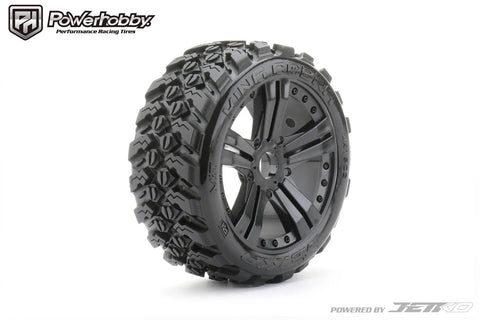 Powerhobby 1/8 Buggy King Cobra Belted Tires Mounted 17MM Claw Wheels (2)