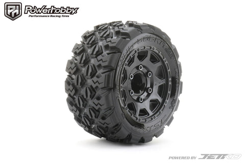 Powerhobby 1/10 2.8 ST King Cobra Belted Tires (2) with Removable Hex Wheel