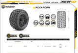 Powerhobby Rockform 1/10 MT Belted Tires (2) with Removable Hexes