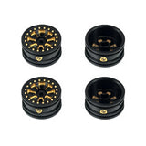 Powerhobby Brass Wheels 0.7" Black (4) Axial SCX30