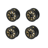 Powerhobby Brass Wheels 0.7" Black (4) Axial SCX30