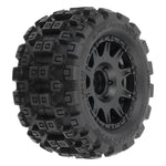 Pro-Line 1/18 Badlands MX 1.85" F/R MTD 12mm Black Raid: Granite GROM