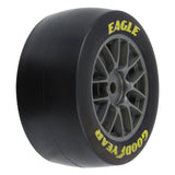 Pro-Line Racing 1/12 Goodyear Eagle Soft Tire F/R MTD Gray Wheels (4): Losi NASCAR - PRO1030411