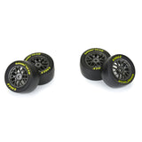 Pro-Line Racing 1/12 Goodyear Eagle Soft Tire F/R MTD Gray Wheels (4): Losi NASCAR - PRO1030411