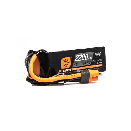 Spektrum 14.8V 2200mAh 4S 30C Smart LiPo Battery: IC3