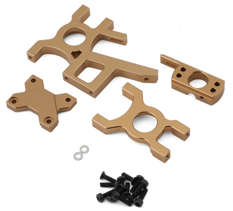 Maverick Machined Aluminum Motor & Differential Mount Set (Gold) - MVK150283